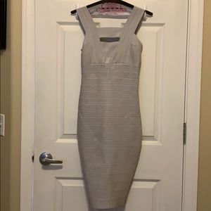 Silver Bodycon Dress